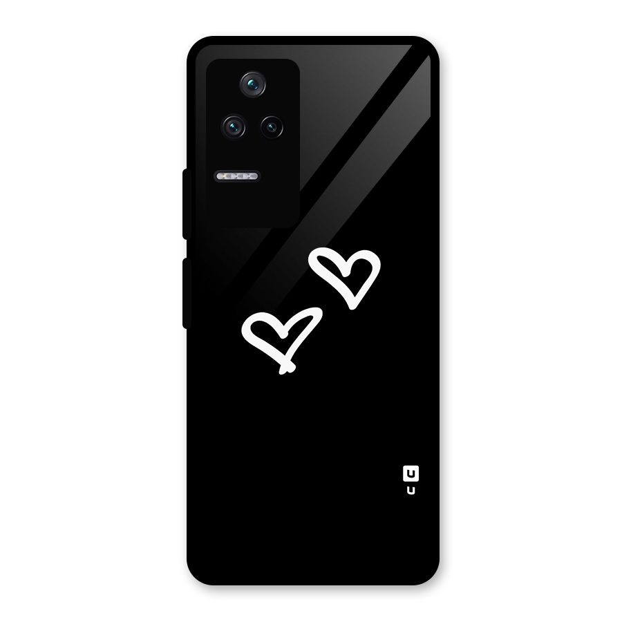 Hearts Love Glass Back Case for Poco F4 5G
