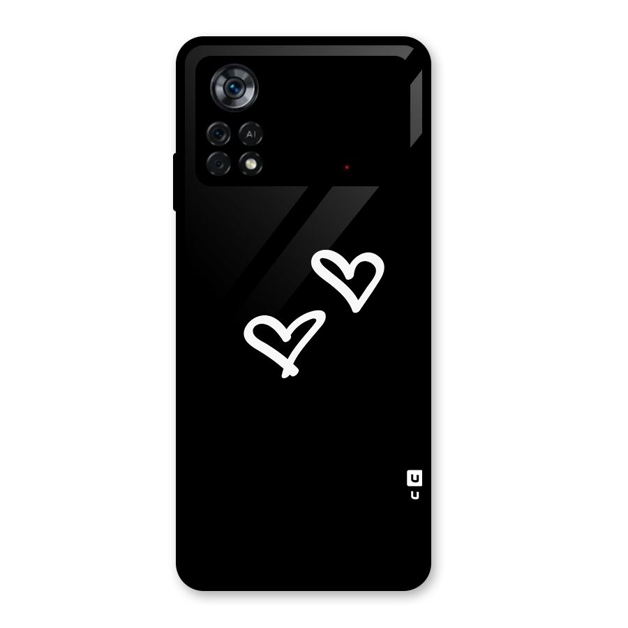 Hearts Love Glass Back Case for Poco X4 Pro 5G