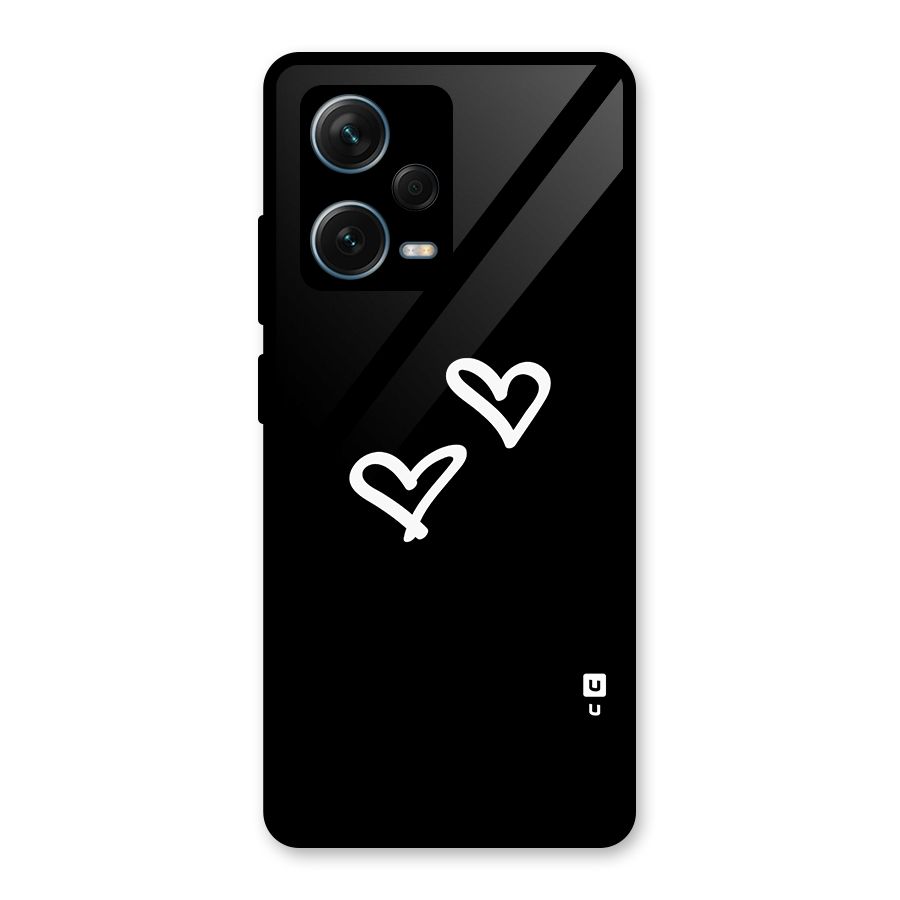 Hearts Love Glass Back Case for Redmi Note 12 Pro Plus 5G
