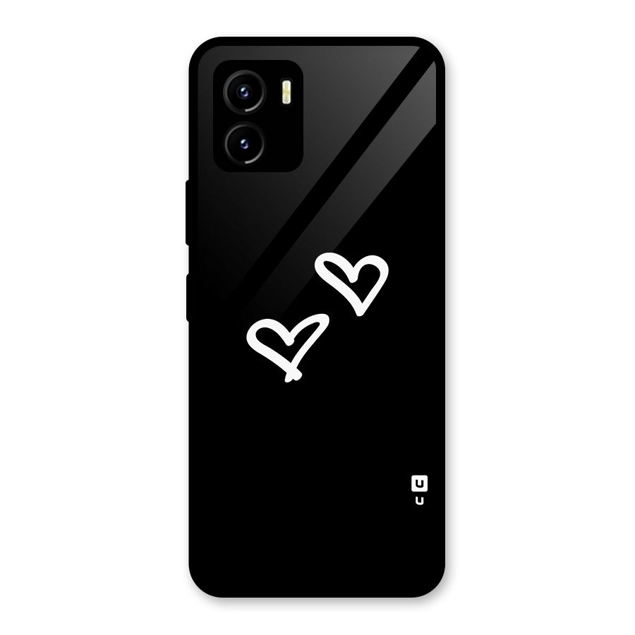 Hearts Love Glass Back Case for Vivo Y15s