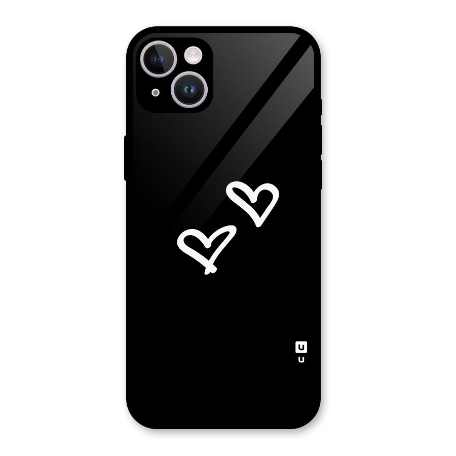 Hearts Love Glass Back Case for iPhone 14 Plus