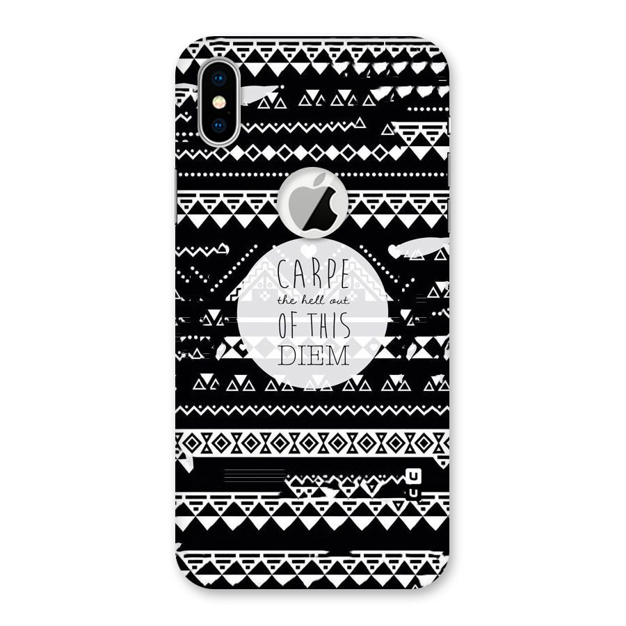 Hell Diem Back Case for iPhone X Logo Cut