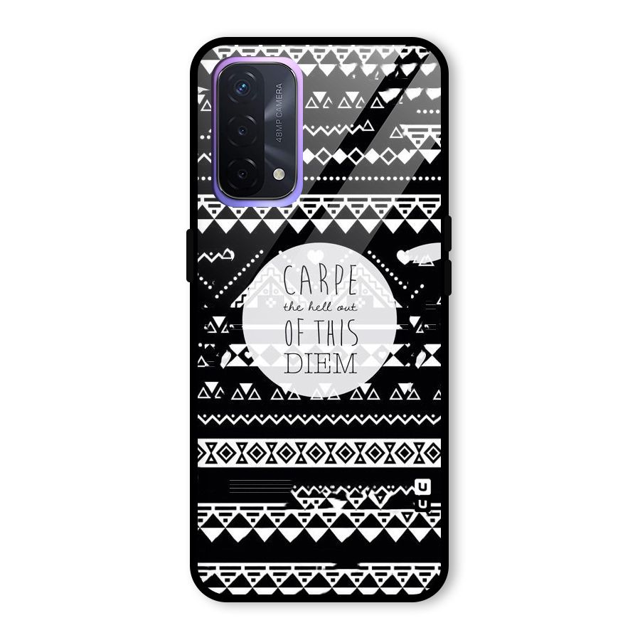 Hell Diem Glass Back Case for Oppo A74 5G