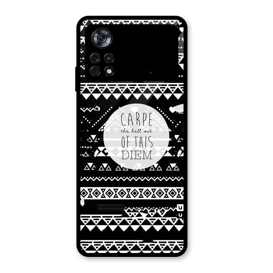 Hell Diem Glass Back Case for Poco X4 Pro 5G