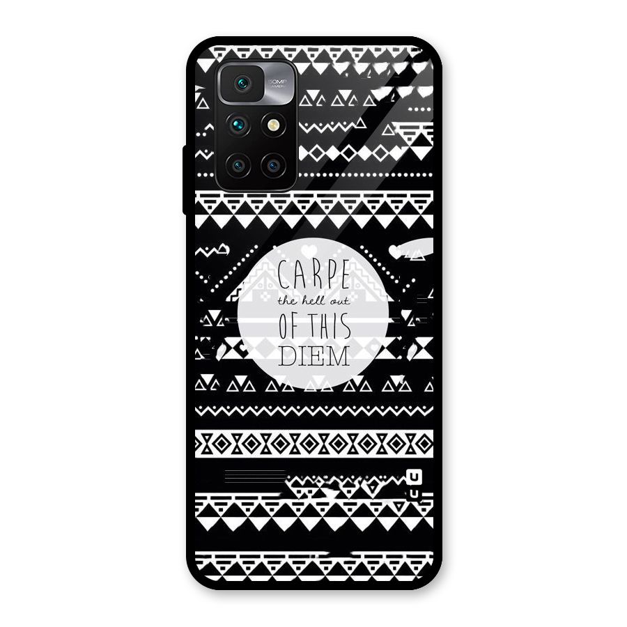 Hell Diem Glass Back Case for Redmi 10 Prime