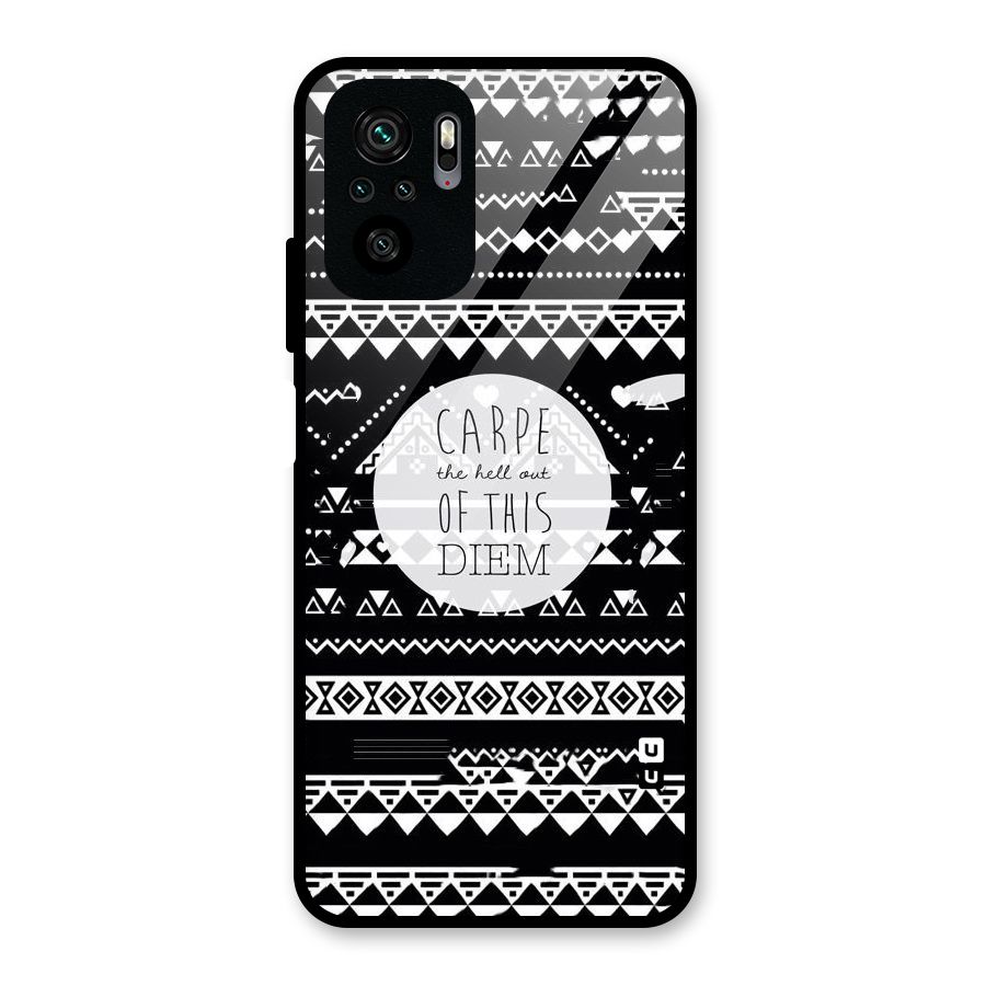 Hell Diem Glass Back Case for Redmi Note 10S