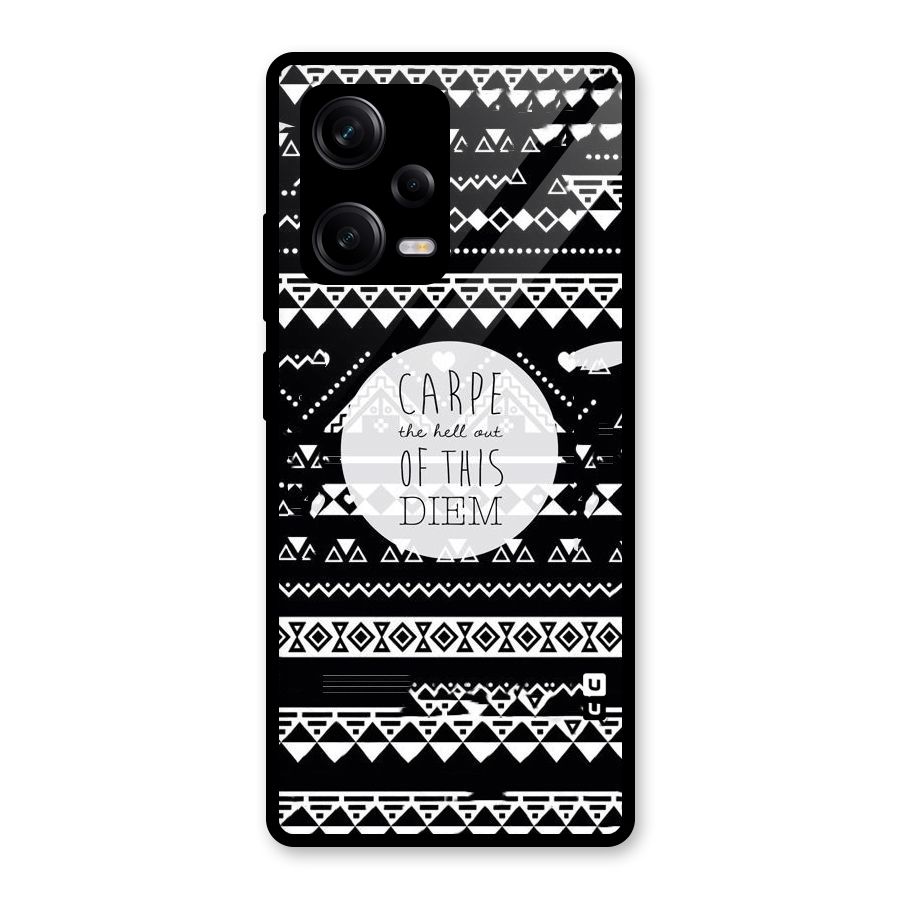 Hell Diem Glass Back Case for Redmi Note 12 Pro
