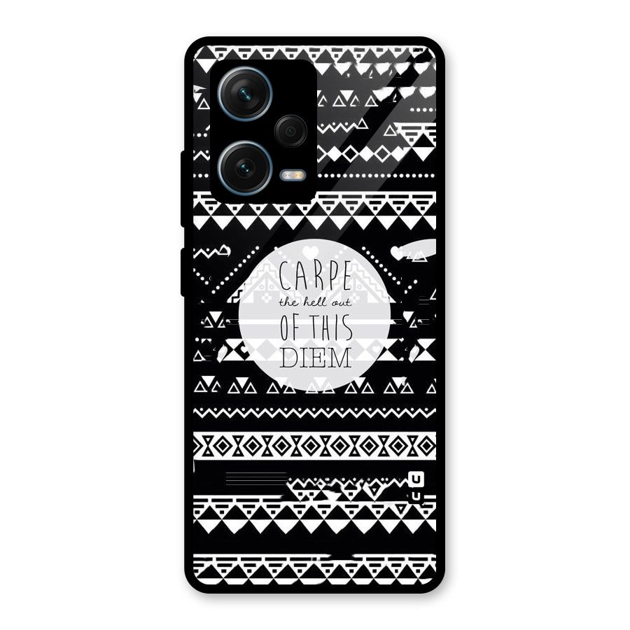 Hell Diem Glass Back Case for Redmi Note 12 Pro Plus 5G