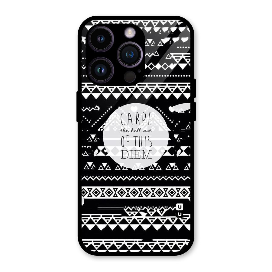 Hell Diem Glass Back Case for iPhone 14 Pro