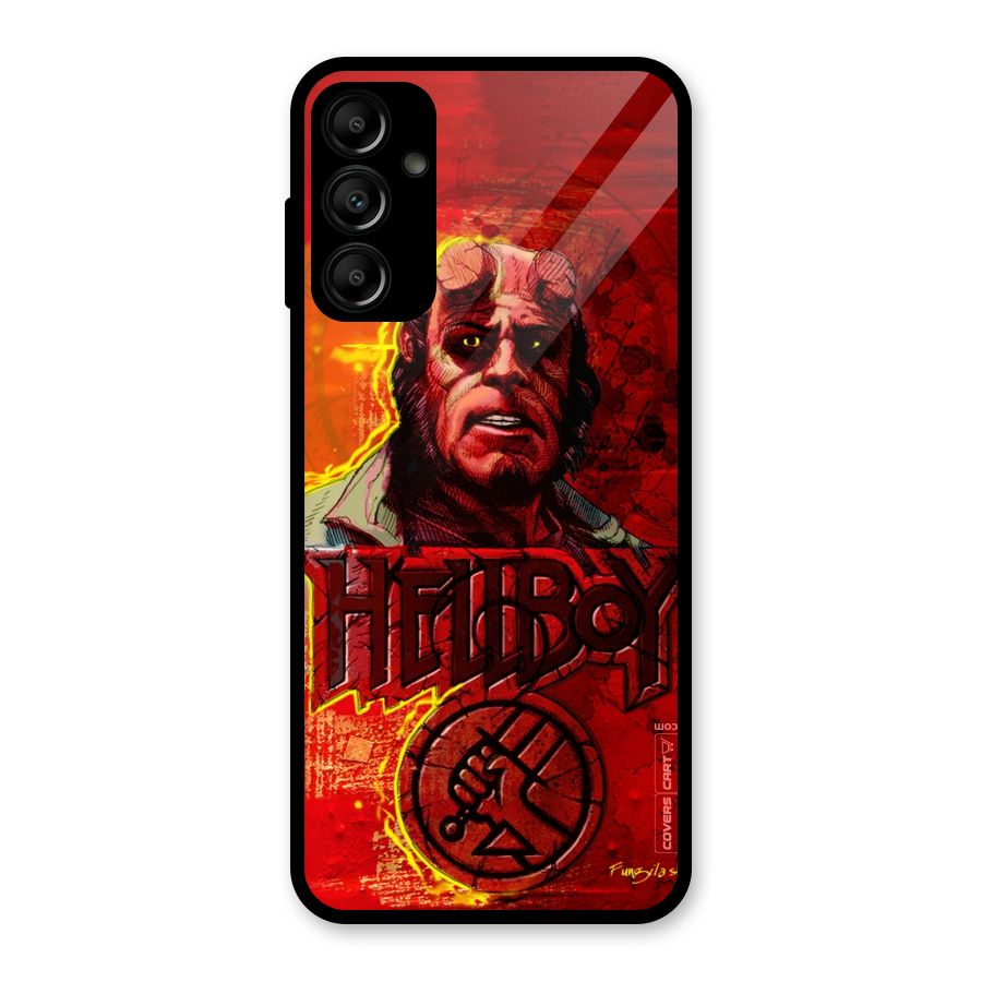 Hellboy Artwork Glass Back Case for Galaxy A14 5G