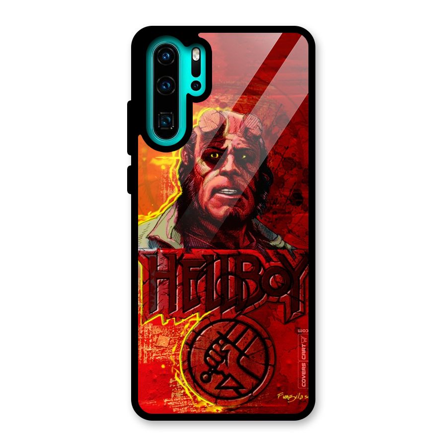 Hellboy Artwork Glass Back Case for Huawei P30 Pro