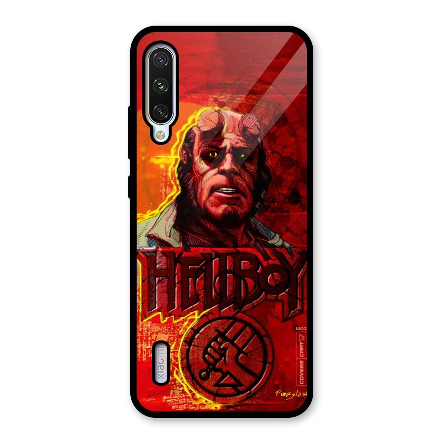 Hellboy Artwork Glass Back Case for Mi A3