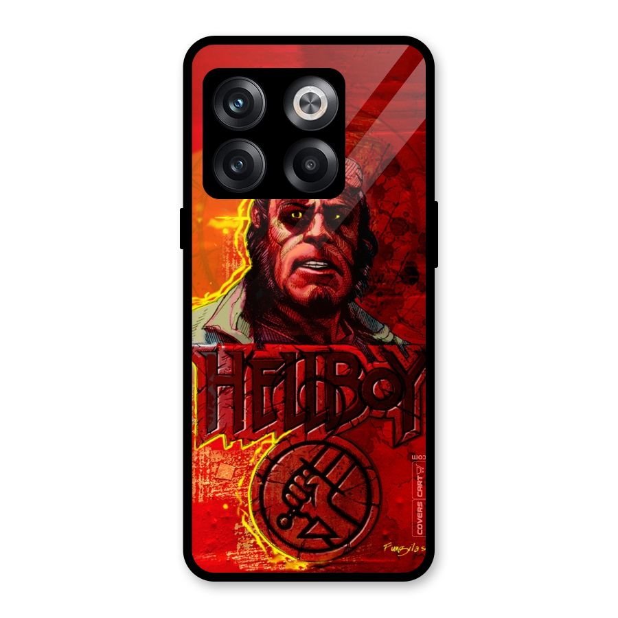Hellboy Artwork Glass Back Case for OnePlus 10T