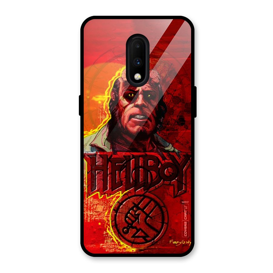 Hellboy Artwork Glass Back Case for OnePlus 7