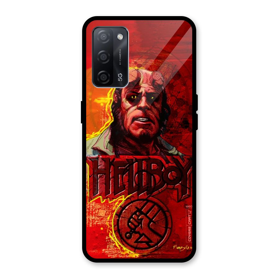 Hellboy Artwork Glass Back Case for Oppo A53s 5G
