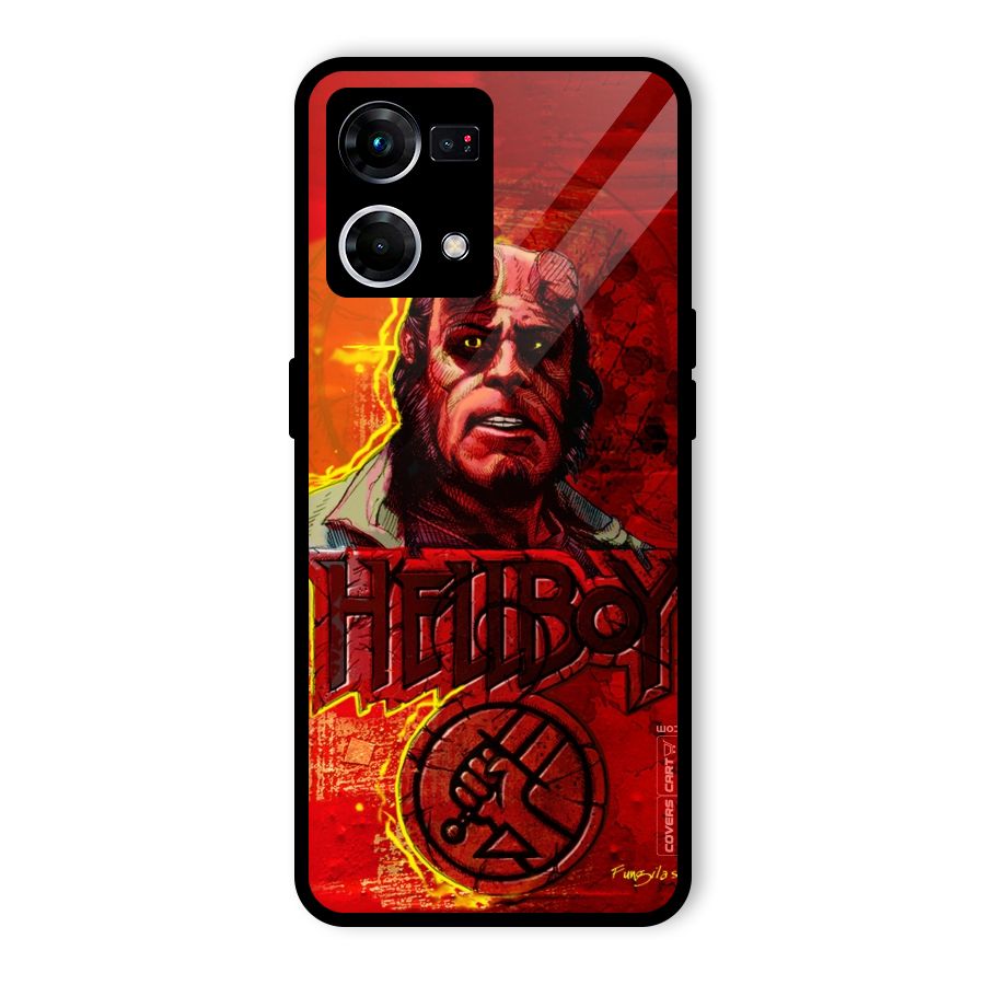 Hellboy Artwork Glass Back Case for Oppo F21s Pro 4G