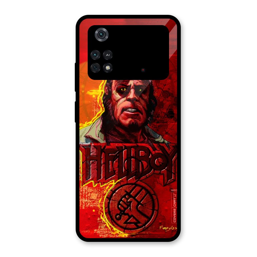 Hellboy Artwork Glass Back Case for Poco M4 Pro 4G