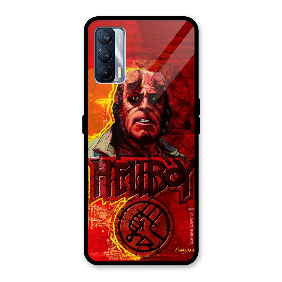 Hellboy Artwork Glass Back Case for Realme X7