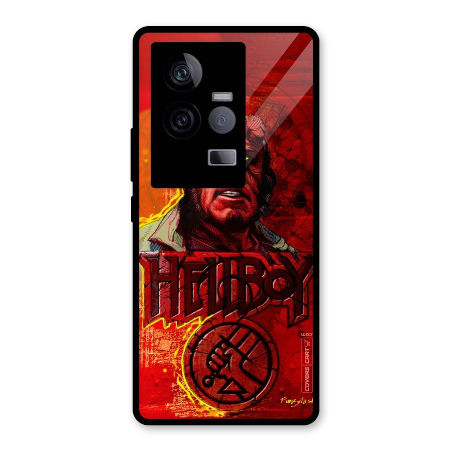 Hellboy Artwork Glass Back Case for Vivo iQOO 11 5G