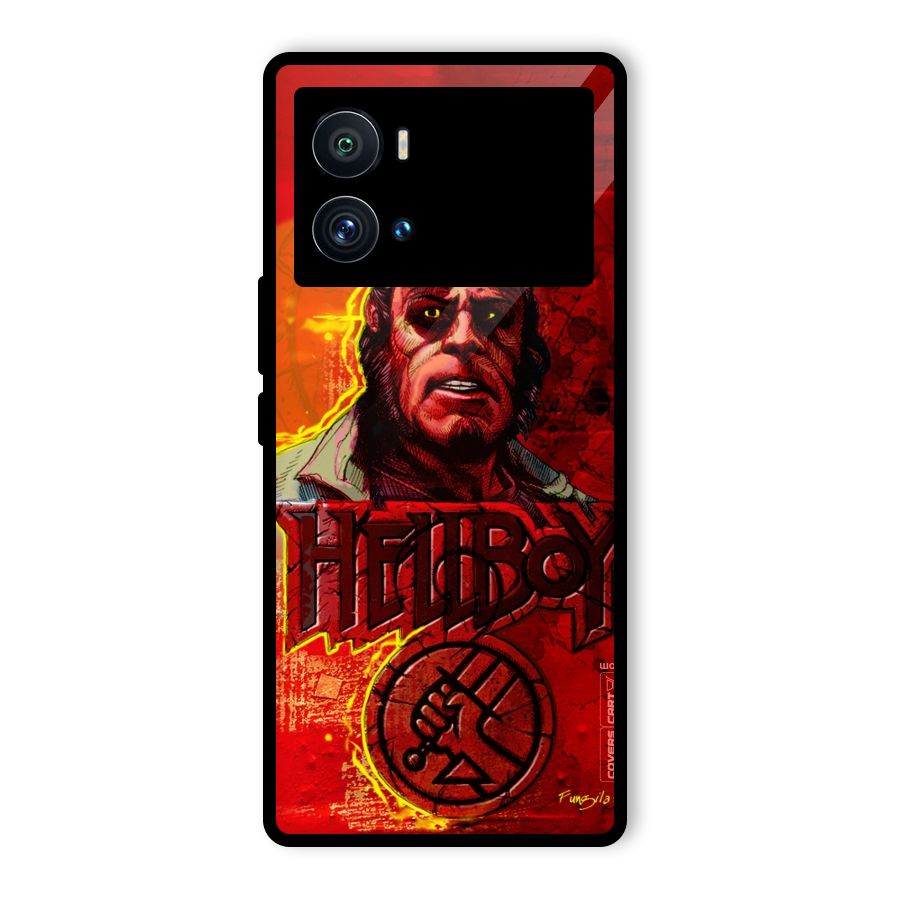Hellboy Artwork Glass Back Case for Vivo iQOO 9 Pro