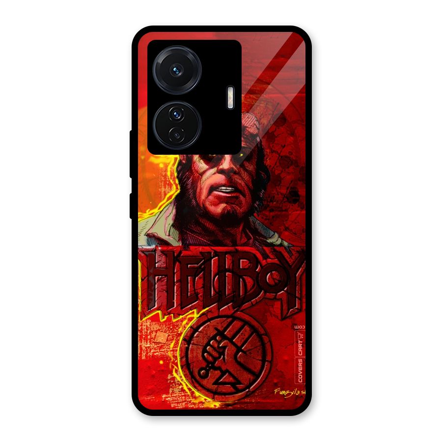 Hellboy Artwork Glass Back Case for Vivo iQOO Z6 Pro