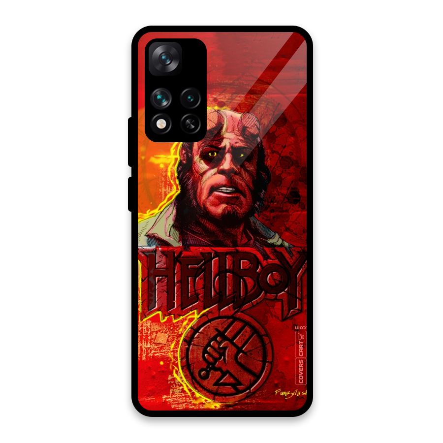 Hellboy Artwork Glass Back Case for Xiaomi 11i HyperCharge 5G