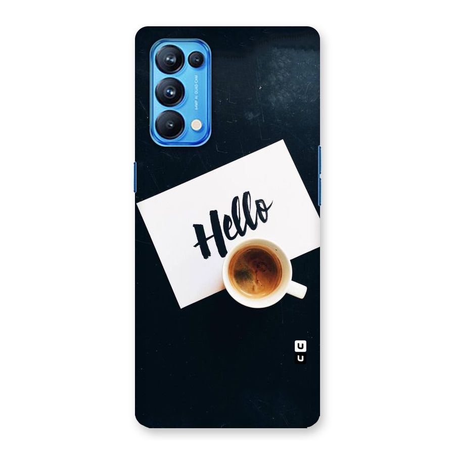 Hello Coffee Back Case for Oppo Reno5 Pro 5G
