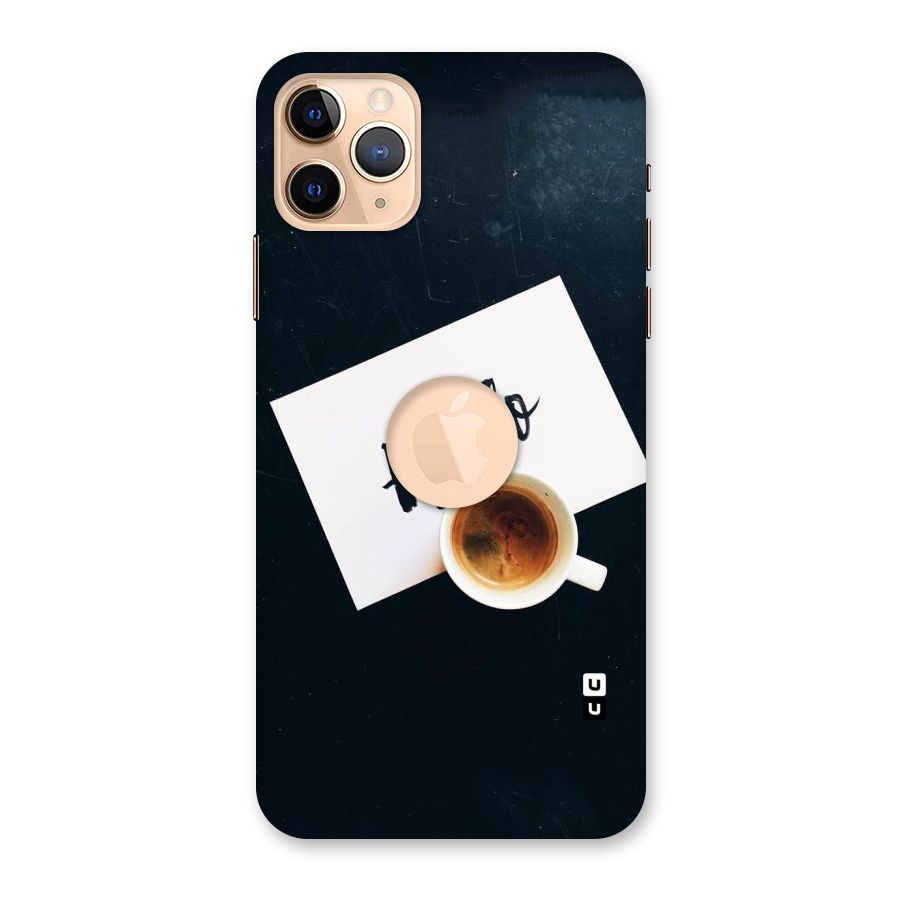 Hello Coffee Back Case for iPhone 11 Pro Max Logo Cut