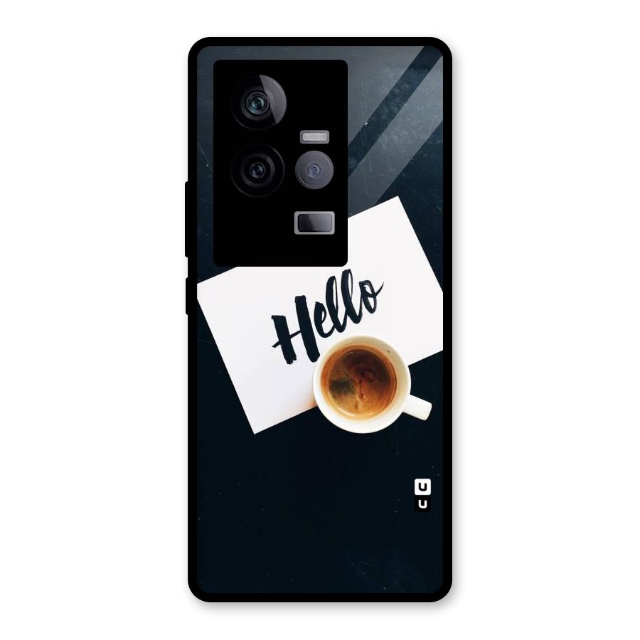 Hello Coffee Glass Back Case for Vivo iQOO 11 5G