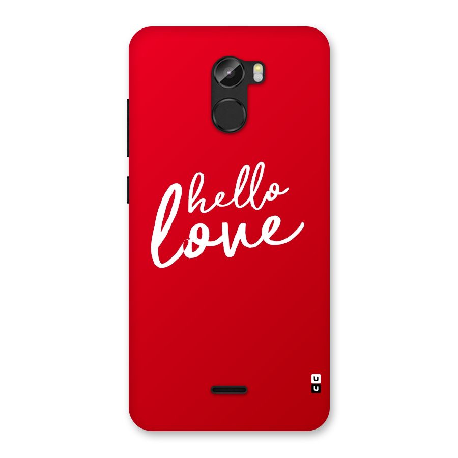 Hello Love Back Case for Gionee X1