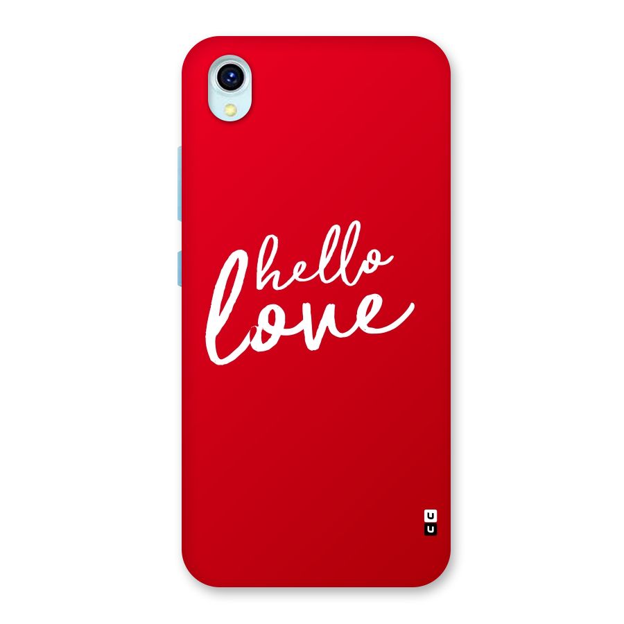 Hello Love Back Case for Vivo Y1s