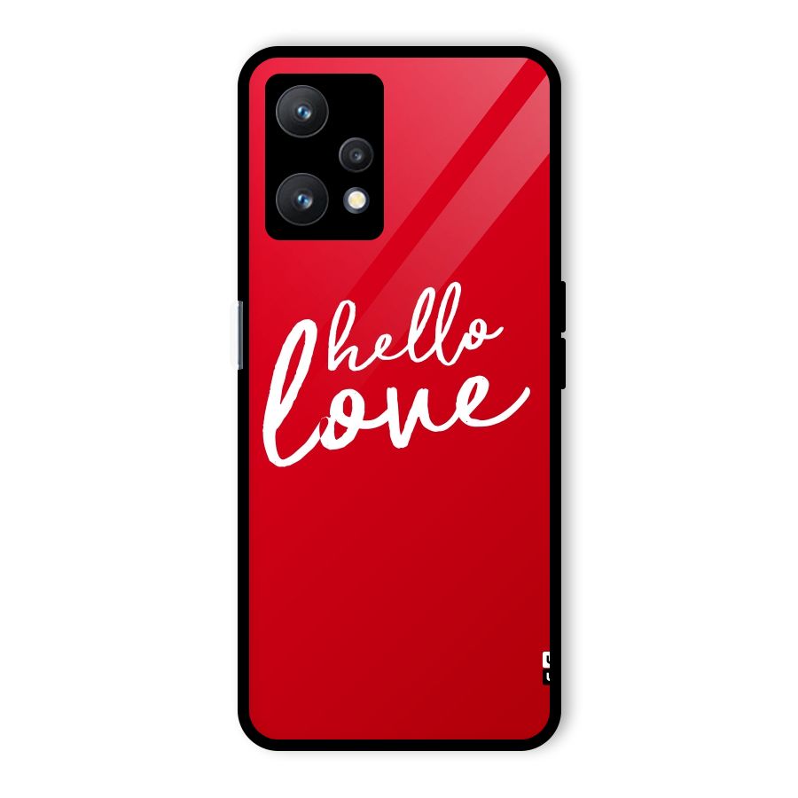 Hello Love Glass Back Case for Realme 9 Pro 5G