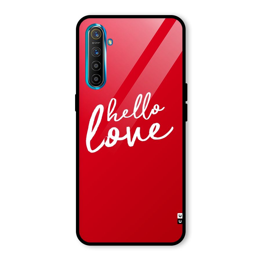 Hello Love Glass Back Case for Realme X2