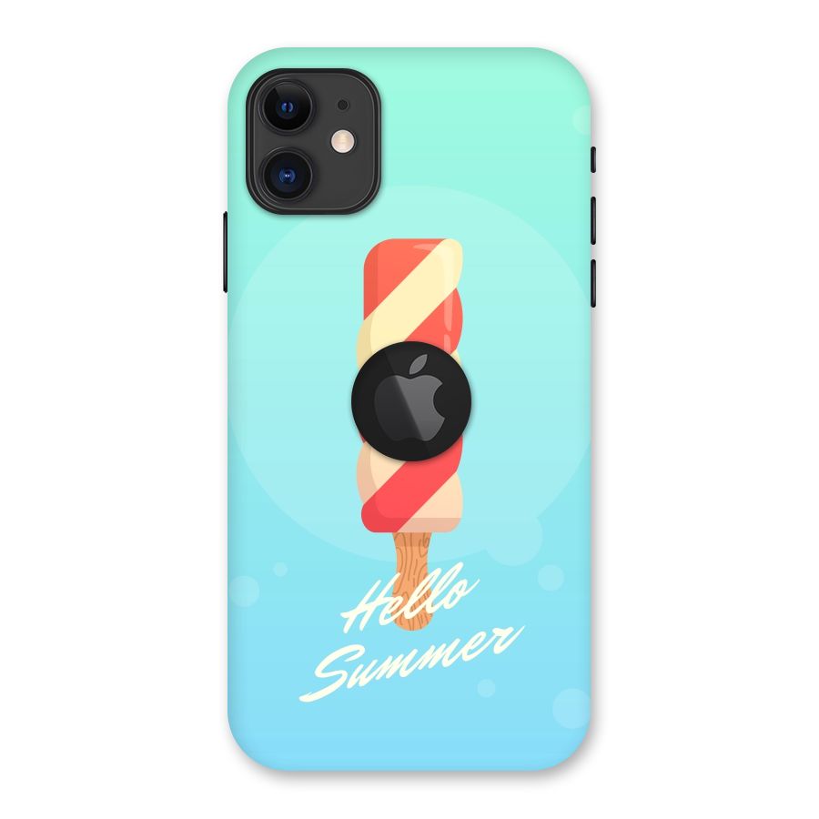 Hello Summer Back Case for iPhone 11 Logo Cut