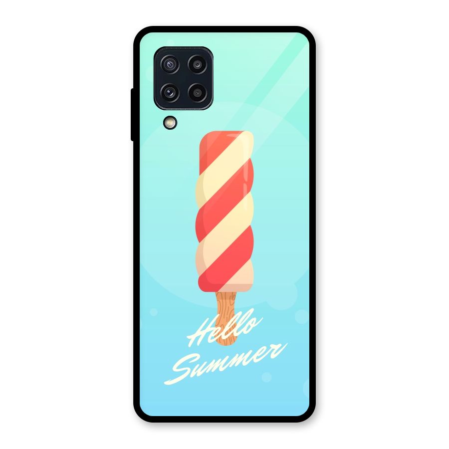 Hello Summer Glass Back Case for Galaxy M32