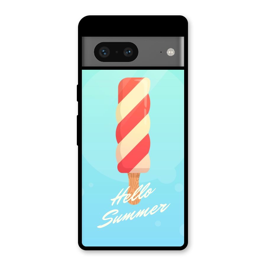Hello Summer Glass Back Case for Google Pixel 7