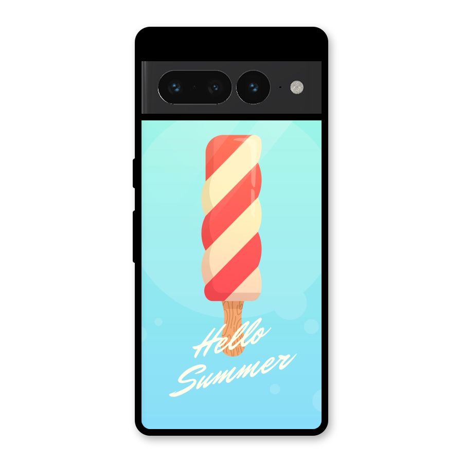 Hello Summer Glass Back Case for Google Pixel 7 Pro