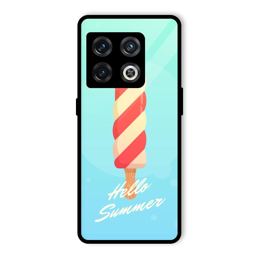Hello Summer Glass Back Case for OnePlus 10 Pro 5G
