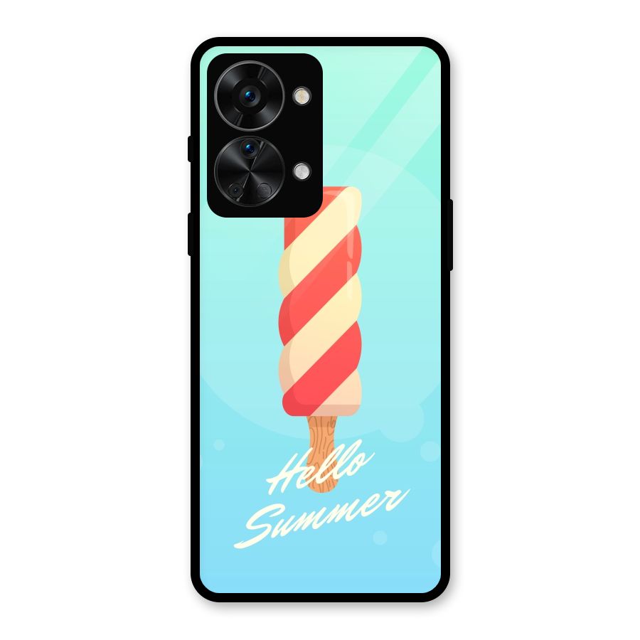 Hello Summer Glass Back Case for OnePlus Nord 2T