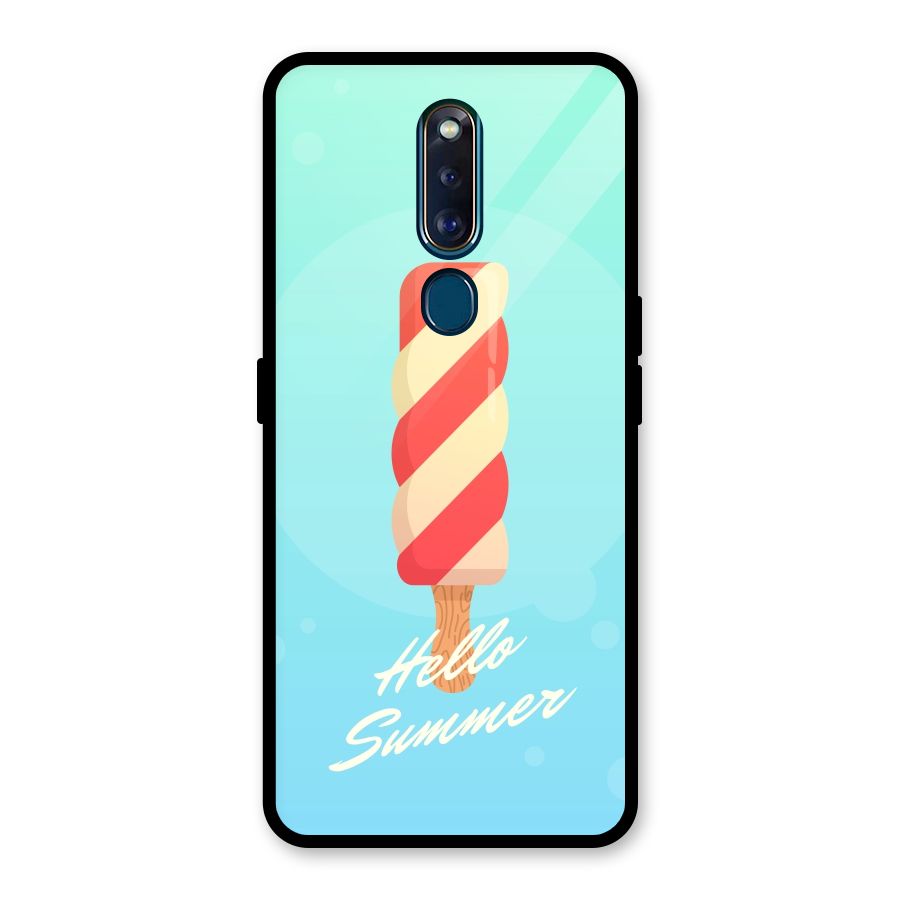 Hello Summer Glass Back Case for Oppo F11 Pro