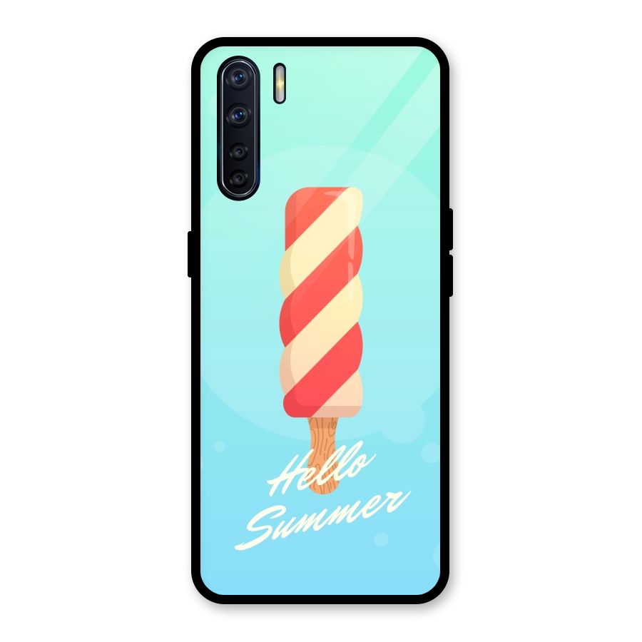 Hello Summer Glass Back Case for Oppo F15
