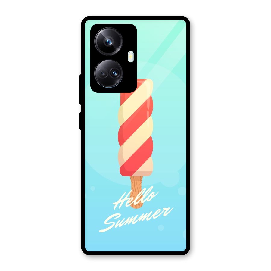 Hello Summer Glass Back Case for Realme 10 Pro Plus