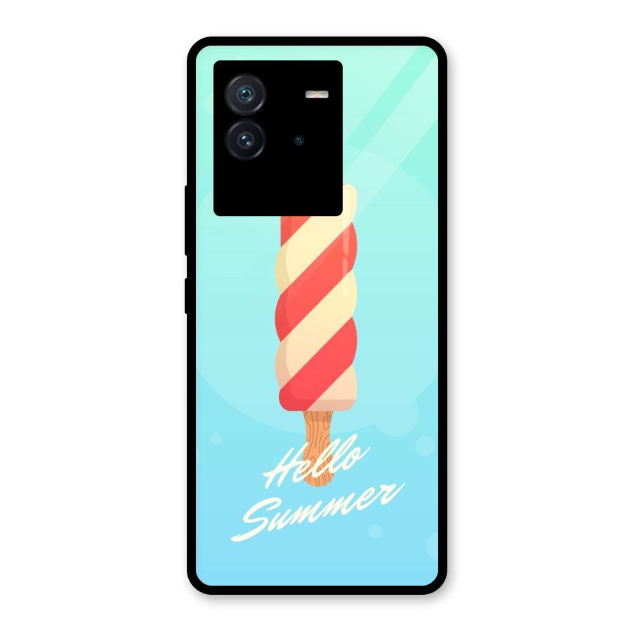 Hello Summer Glass Back Case for Vivo iQOO Neo 6 5G