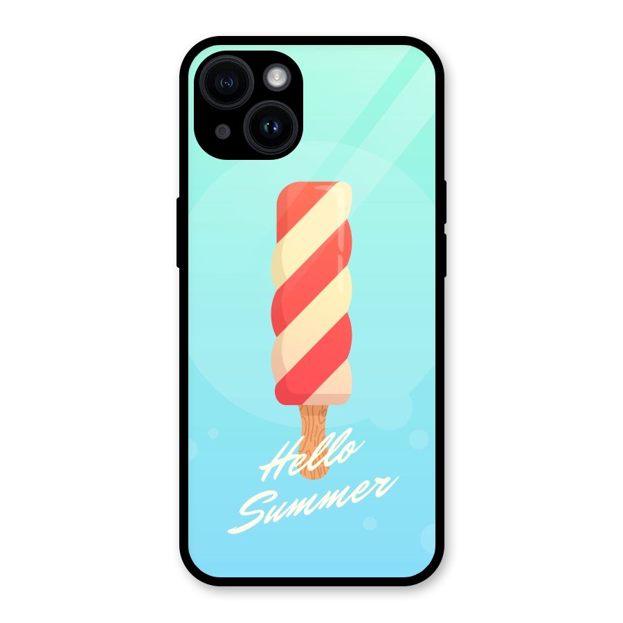 Hello Summer Glass Back Case for iPhone 14