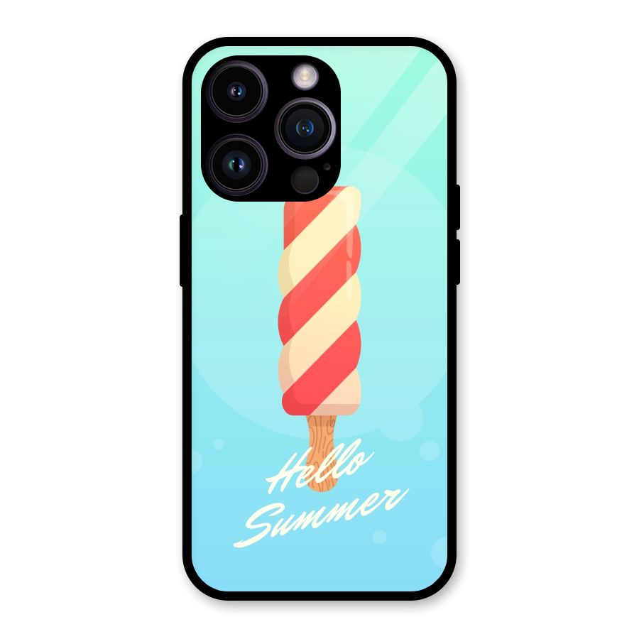 Hello Summer Glass Back Case for iPhone 14 Pro