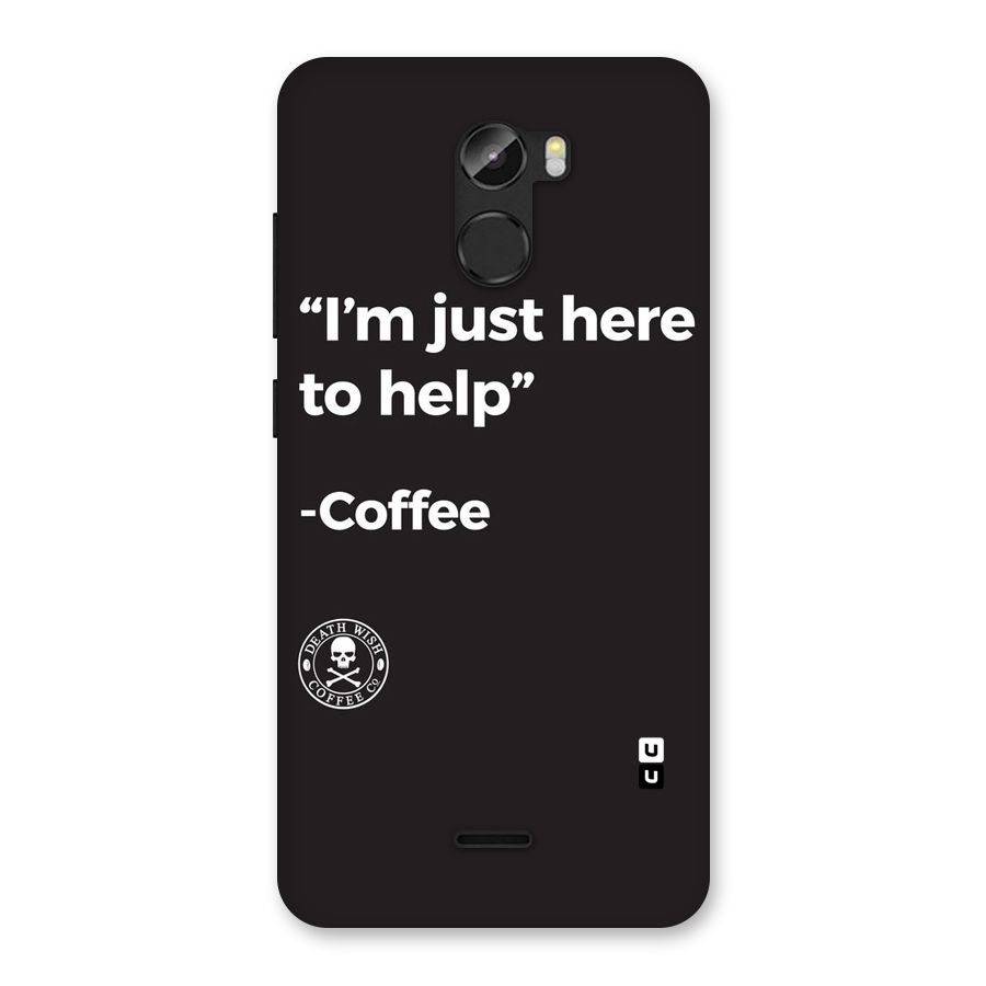 Here To Help Back Case for Gionee X1