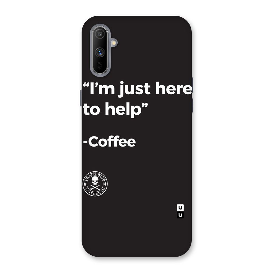 Here To Help Back Case for Realme C3