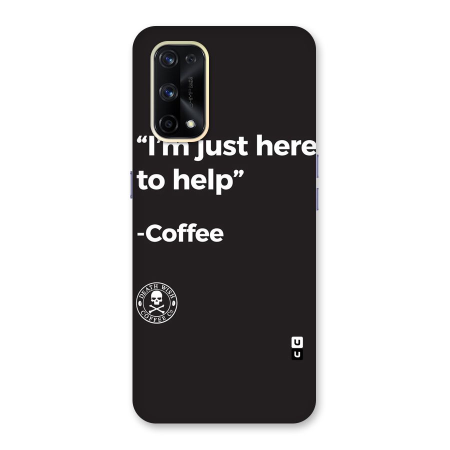 Here To Help Glass Back Case for Realme X7 Pro