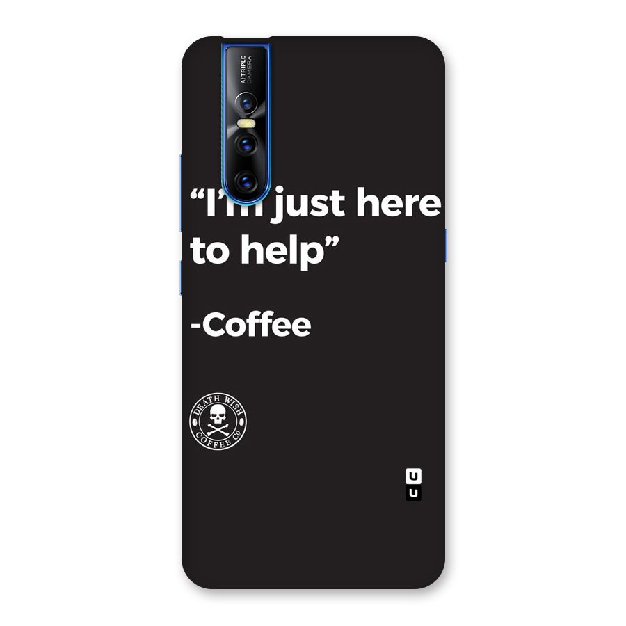 Here To Help Back Case for Vivo V15 Pro