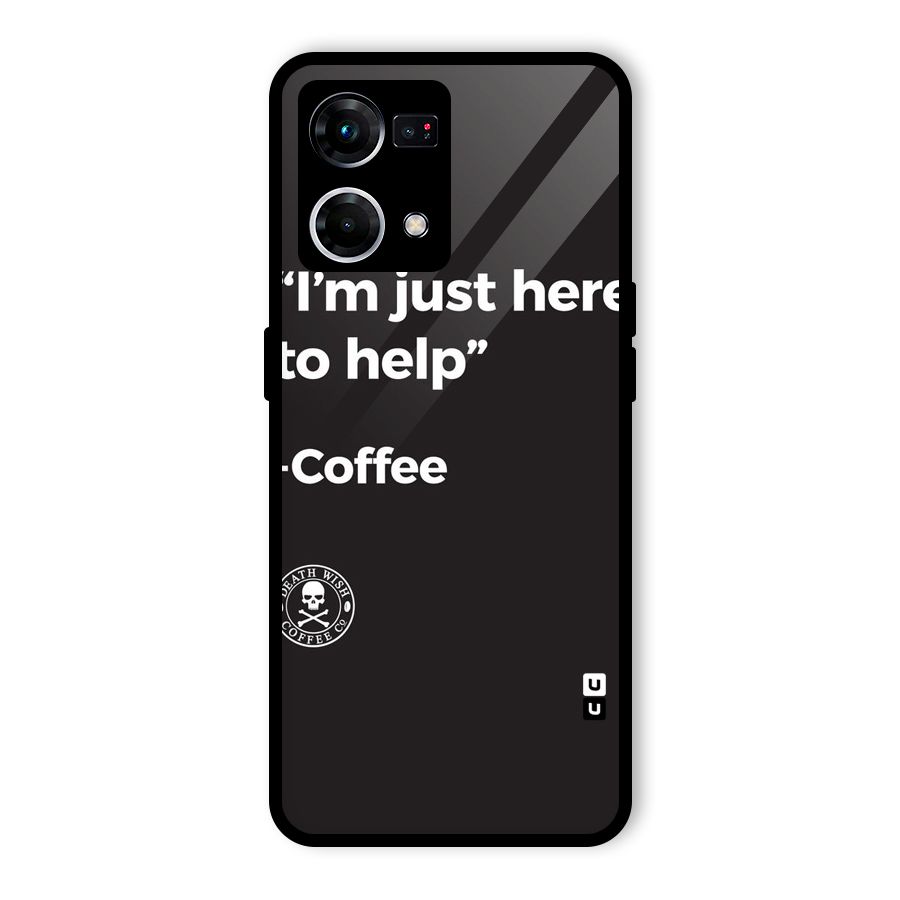 Here To Help Glass Back Case for Oppo F21s Pro 4G